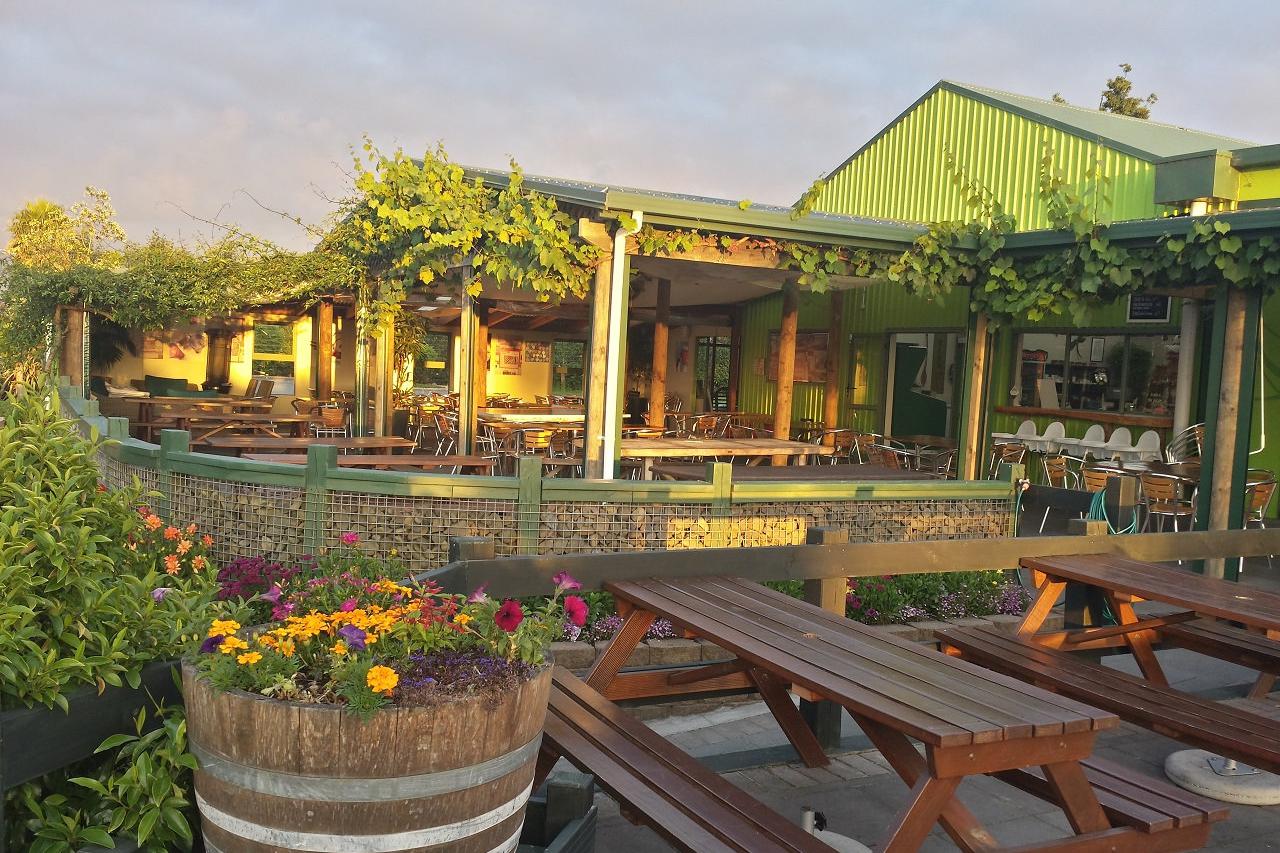 Dawn at Julians Berry Farm and Cafe, Whakatane