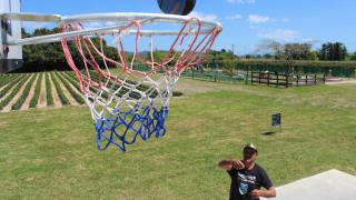 Basketball at Julians Berry Farm Whakatane