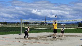 Beach volleyball at Julians Berry Farm