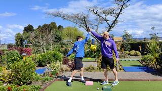 Minigolf at Julians Berry Farm Whakatane
