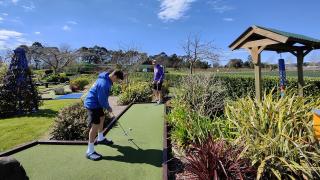 Minigolf at Julians Berry Farm Whakatane